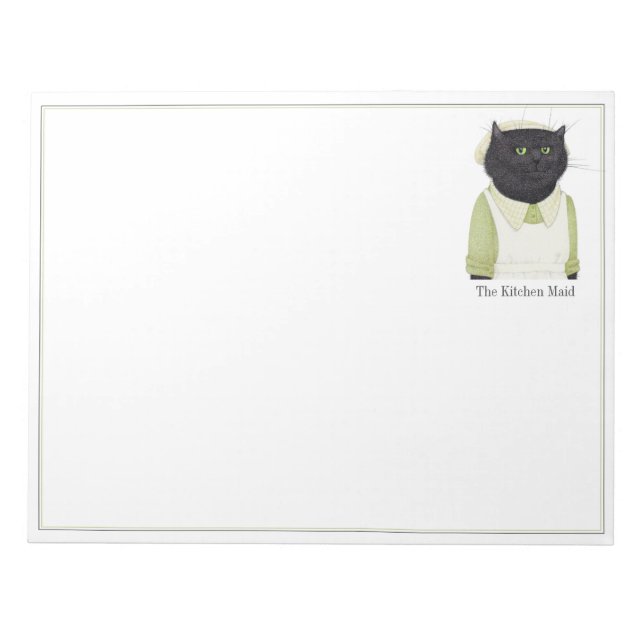 Bloc-notes CAT 11x8.5 MAID CUISINE (Devant)