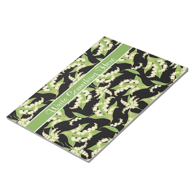 Bloc-notes chic ou Jotter : Lily of the Valley, No (Incliné)