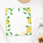 Bloc-notes citrons aquarelle<br><div class="desc">Le Bloc-notes est composé d'une culture de citrons juteux et de feuilles vibrants dans de jolis aquarelles.</div>