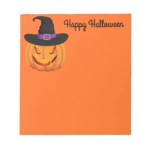Bloc-notes - Citrouille de sorcière Halloween