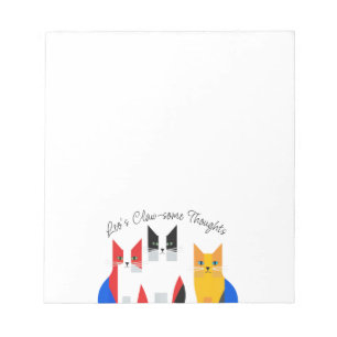 Bloc-notes coloré pour chats modernes pour les amo