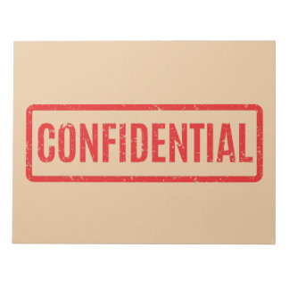 Bloc-notes confidentiel bloqué