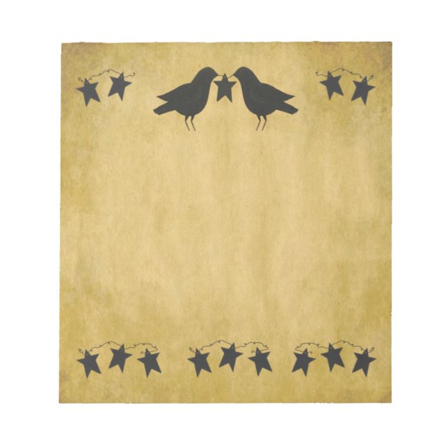 Bloc-notes Corneilles Et Étoiles (Devant)