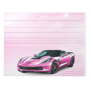 Bloc-notes Corvette rose