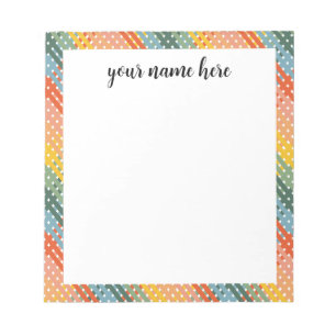 Bloc-notes couleur personnalisé