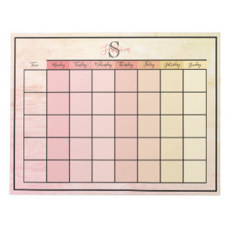 Bloc-notes couleur rose jaune quotidien du planifi