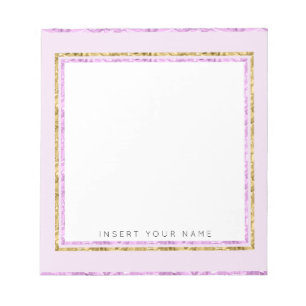 Bloc-notes Crystal Rose et Gold 5,5 pouces x 6 pou