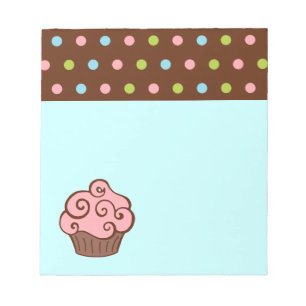 Bloc-notes Cupcake rose
