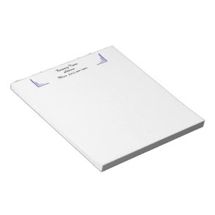 Bloc-notes d'affaires personnalisé, bleu clair