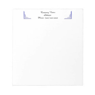 Bloc-notes d'affaires personnalisé, bleu clair