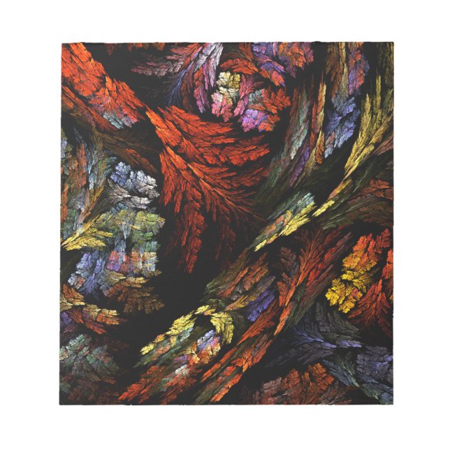 Bloc-notes d'art abstrait d'harmonie des couleurs (Devant)