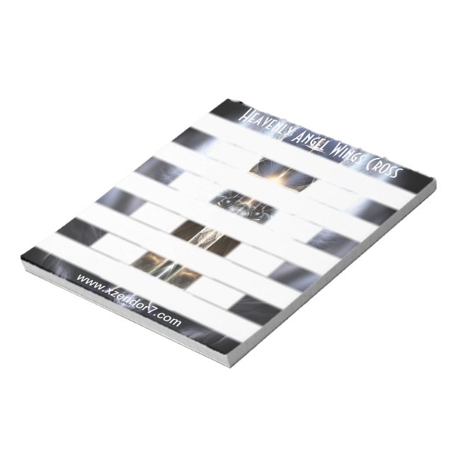 Bloc-notes d'art fractal Heavenel Wing Cross (Tourné)