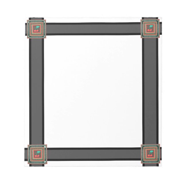 Bloc-notes d'art unique - Cerises - Erin Brie Art (Devant)