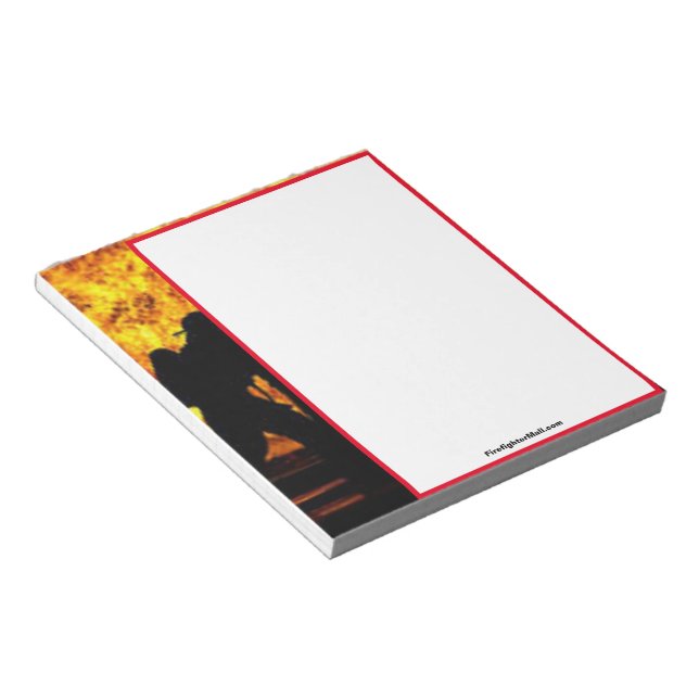 Bloc-notes d'attaque des pompiers (Incliné)