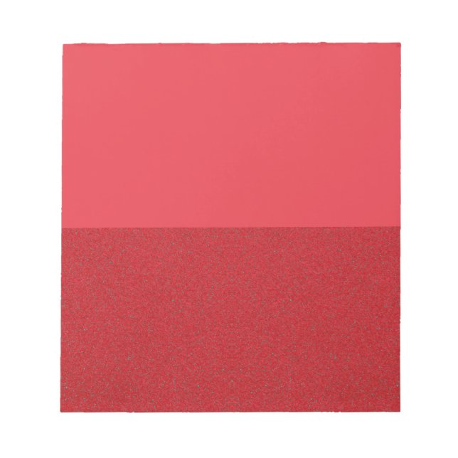 Bloc-notes de base de bruit rouge tomate - Concept (Devant)