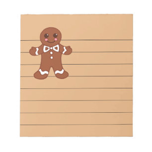 Bloc-notes de biscuits au gingembre