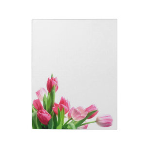 Bloc-notes de bouquet Tulip rose