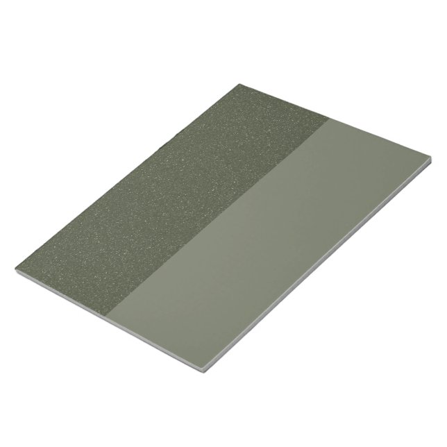Bloc-notes de bureau personnalisable Vert mousse v (Incliné)