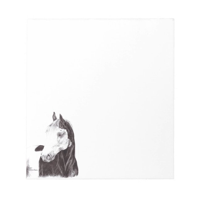 Bloc-notes de cheval Paint de Medicine Hat (Devant)