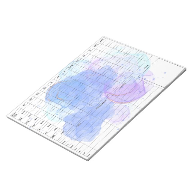 Bloc-notes de la carte d'Journal DBT pour le suivi (Incliné)