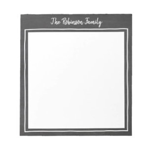 Bloc-notes de la famille personnalisée Chalkboard