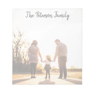 Bloc-notes de la famille personnalisée - photo pl