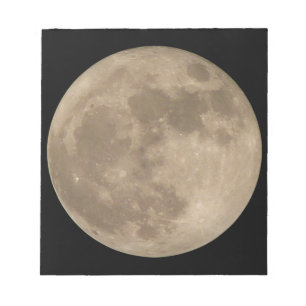 Bloc-notes de la lune Pleine lune Notepads Amusant
