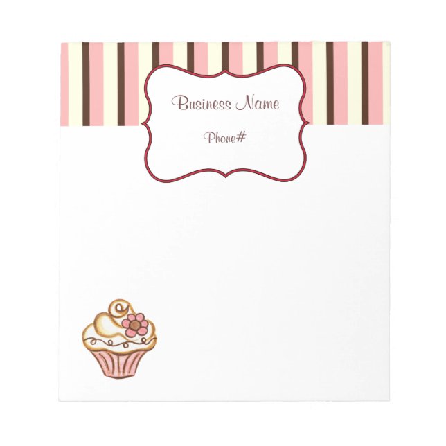 Bloc-notes de la pâtisserie Cupcake (Devant)