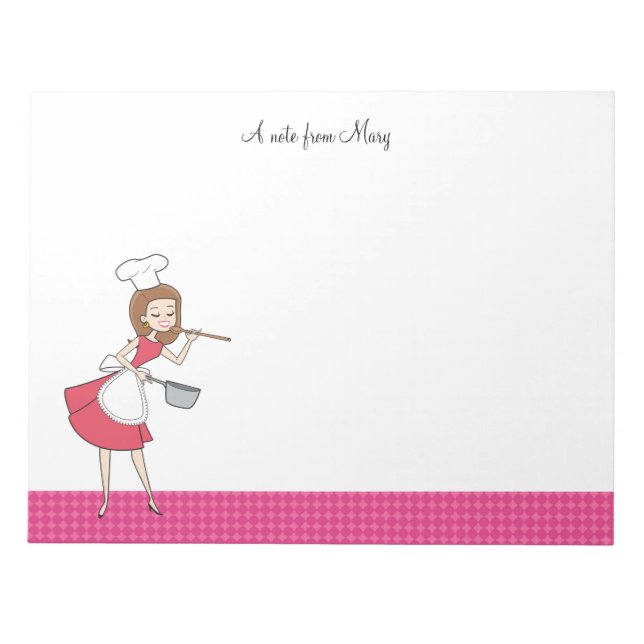 Bloc-notes de la recette pour fille de dessin anim (Devant)