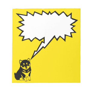 Bloc-notes de l'année chinoise de chien Shiba Inu