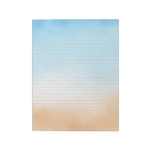 Bloc-notes de l'école d'aquarelle de plage
