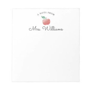 Bloc-notes de l'enseignant de couleur rouge à l'aq