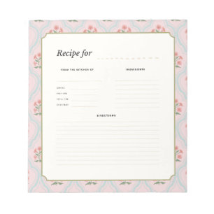 Bloc-notes de liste de courses d'herbes botaniques