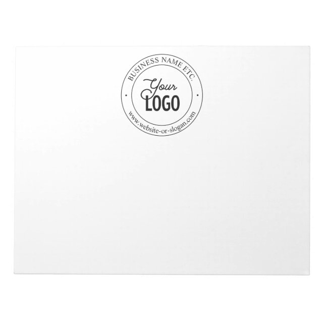 Bloc-notes de logos facile à modifier et personnal (Devant)