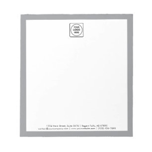 Bloc-notes de mémo avec logo moderne pour l'image 