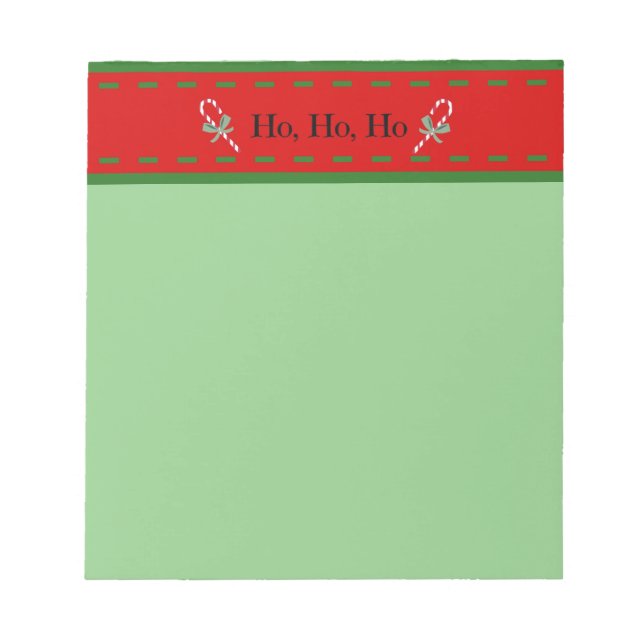 Bloc-notes de Noël aux couleurs festives (Devant)