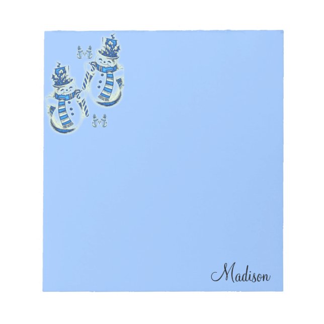 Bloc-notes de Noël Snowman (Devant)