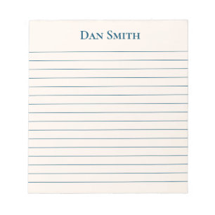 Bloc-notes de nom personnalisé
