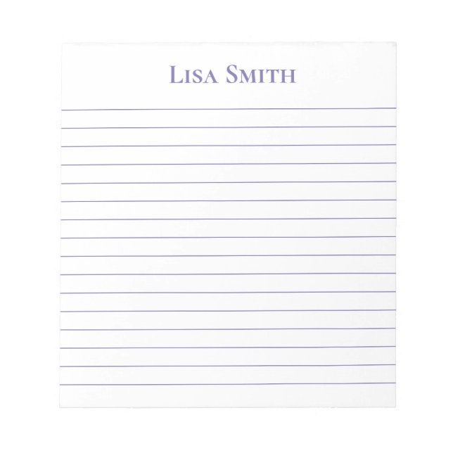 Bloc-notes de nom personnalisé (Devant)