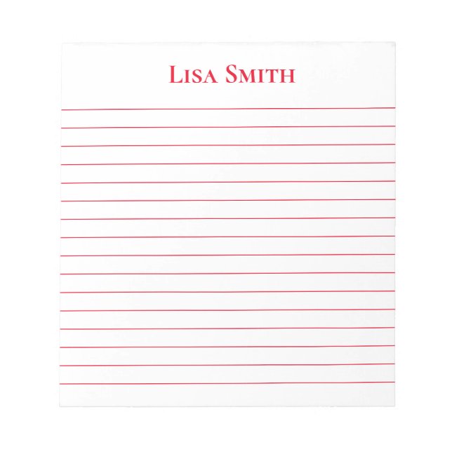 Bloc-notes de nom personnalisé (Devant)