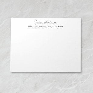 Bloc-notes de nom personnalisé de script moderne