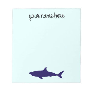Bloc-notes de papeterie personnalisé Requin