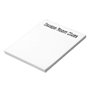 Bloc-notes "de pièce d'évasion"
