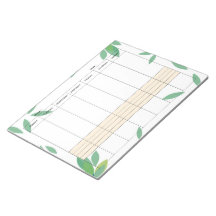 Bloc-notes de planificateur hebdomadaire minimal n