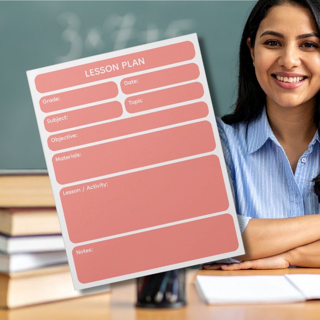Bloc-notes de planification de cours Corail (Créateur téléchargé)