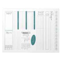 Bloc-notes de planification quotidienne des ventes