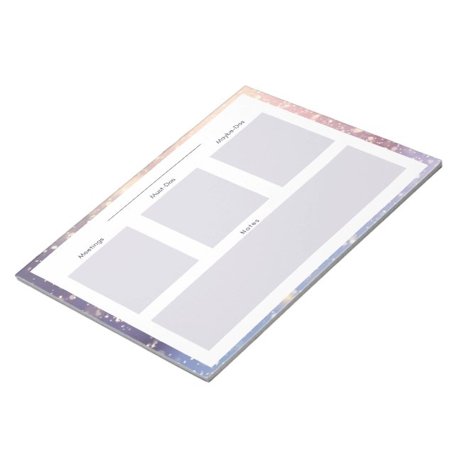 Bloc-notes de planification quotidienne hiver/neig (Incliné)