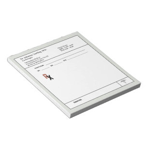 Bloc-notes de prescription médicale, Bloc-notes mé