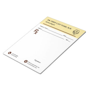 Bloc-notes de prescription médicale personnalisabl
