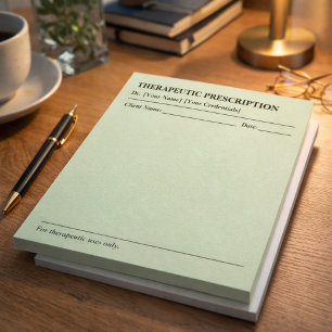 Bloc-notes de prescription thérapeutique personnal